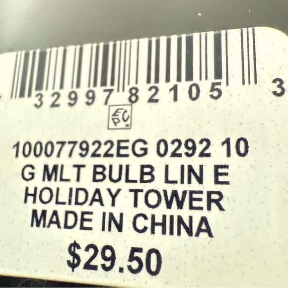 INC International Concepts Multicolor Cluster Holiday Bulb Lights Drop Earrings - Picture 3 of 3